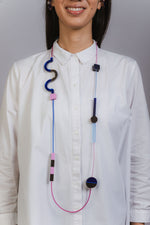 Memphis Maxi Necklace - Electric Blue