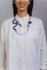 Memphis Maxi Necklace - Electric Blue