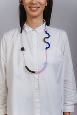 Memphis Maxi Necklace - Electric Blue