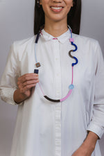 Memphis Maxi Necklace - Electric Blue