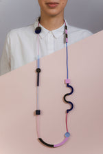 Memphis Maxi Necklace - Electric Blue