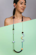 Memphis Maxi Necklace - Lilac/Salmon