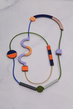 Memphis Maxi Necklace - Lilac/Salmon