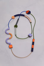 Memphis Maxi Necklace - Lilac/Salmon