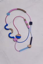 Memphis Maxi Necklace - Electric Blue