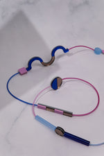 Memphis Maxi Necklace - Electric Blue