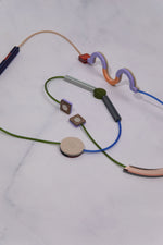 Memphis Maxi Necklace - Lilac/Salmon