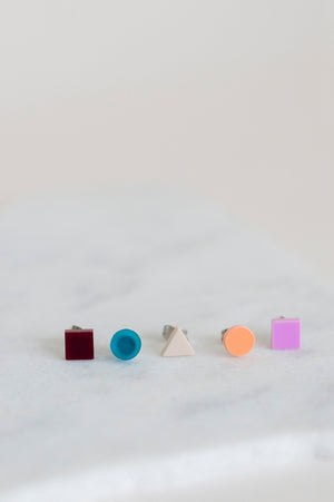 BASIC MINI - NEW Colorful Palette - Stud Earrings Set