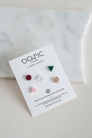 BASIC MINI -Stud Earrings Set